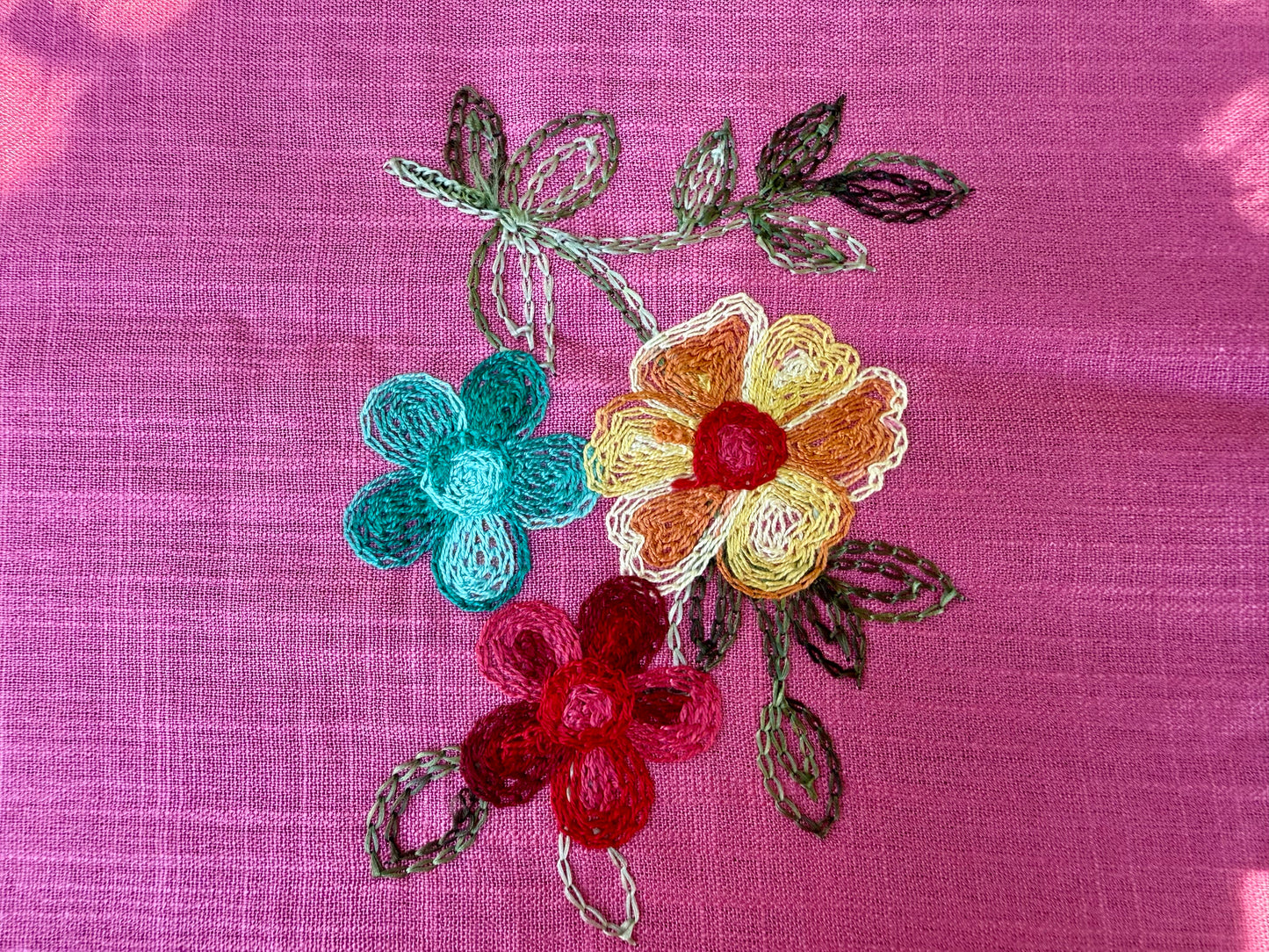 Embroidered - Floral Pattern (Linen)