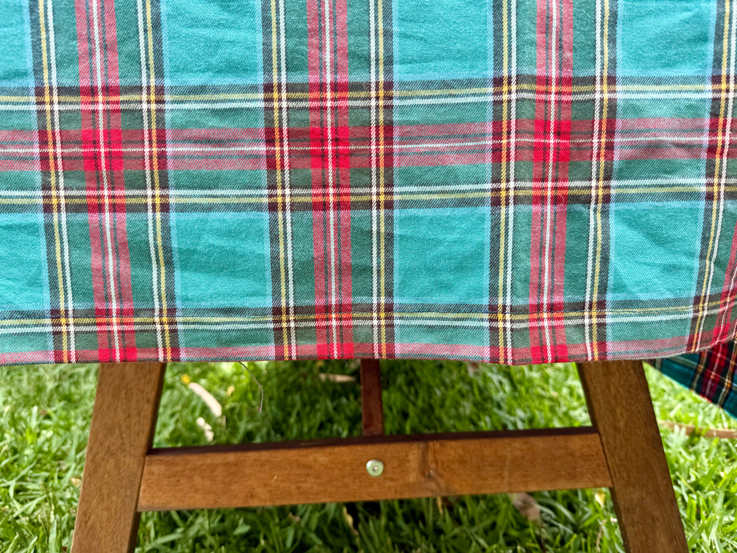 Tartan tablecloth