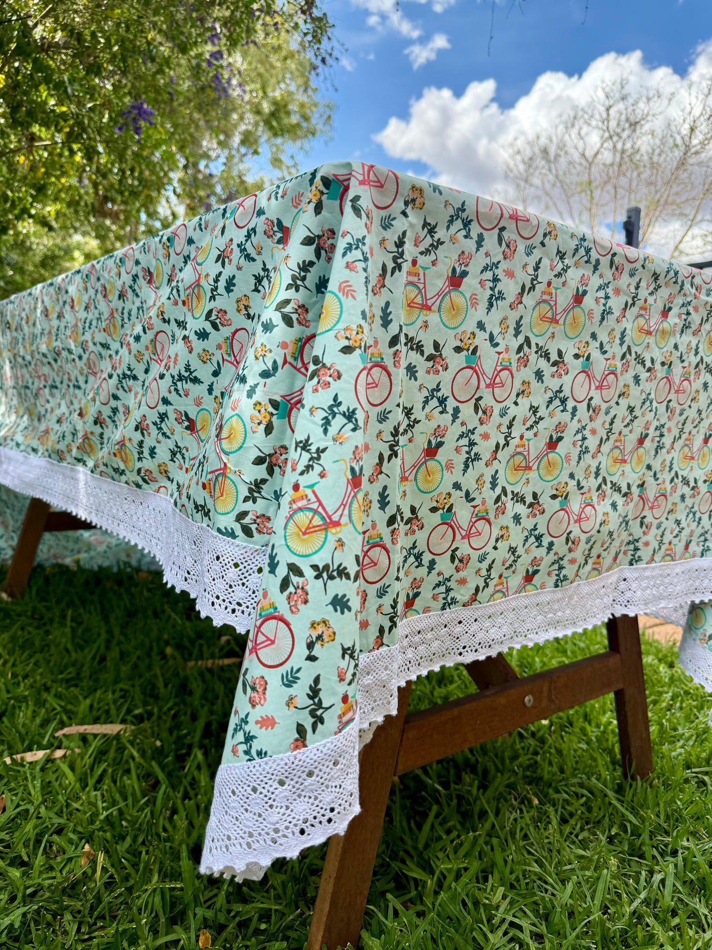 Bicycles and flowers